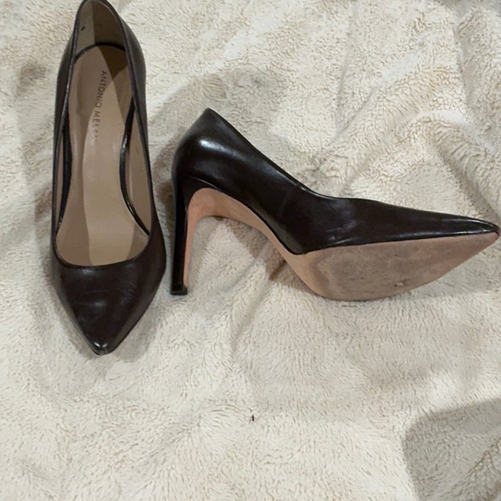 Antonio Melani Dark Brown Heels - Picture 2 of 4